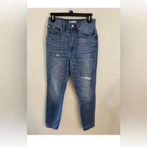 Madewell Ripped Rigid skinny Denim Jeans Size 26 In Great Condition Women Jeans